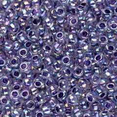 11/0 Toho Seed Beads #774 Grape Lined Rainbow Crystal 8-9g Vial