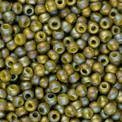 11/0 Toho Seed Beads #2631F Semi Glazed Rainbow Olive 8-9g Vial