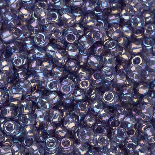 11/0 Toho Seed Beads #166D Transparent Rainbow Sugar Plum 8-9g Vial