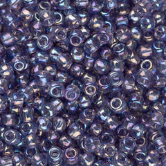 11/0 Toho Seed Beads #166D Transparent Rainbow Sugar Plum 8-9g Vial