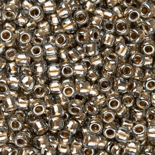 11/0 Toho Seed Beads #993 Gold Lined Black Diamond 8-9g Vial