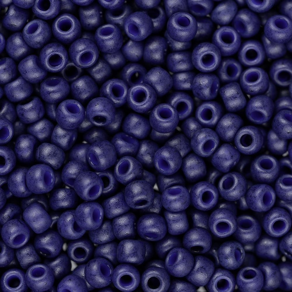 11/0 Toho Seed Beads #2607F Semi Glazed Navy Blue 8-9g Vial