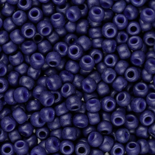 11/0 Toho Seed Beads #2607F Semi Glazed Navy Blue 8-9g Vial