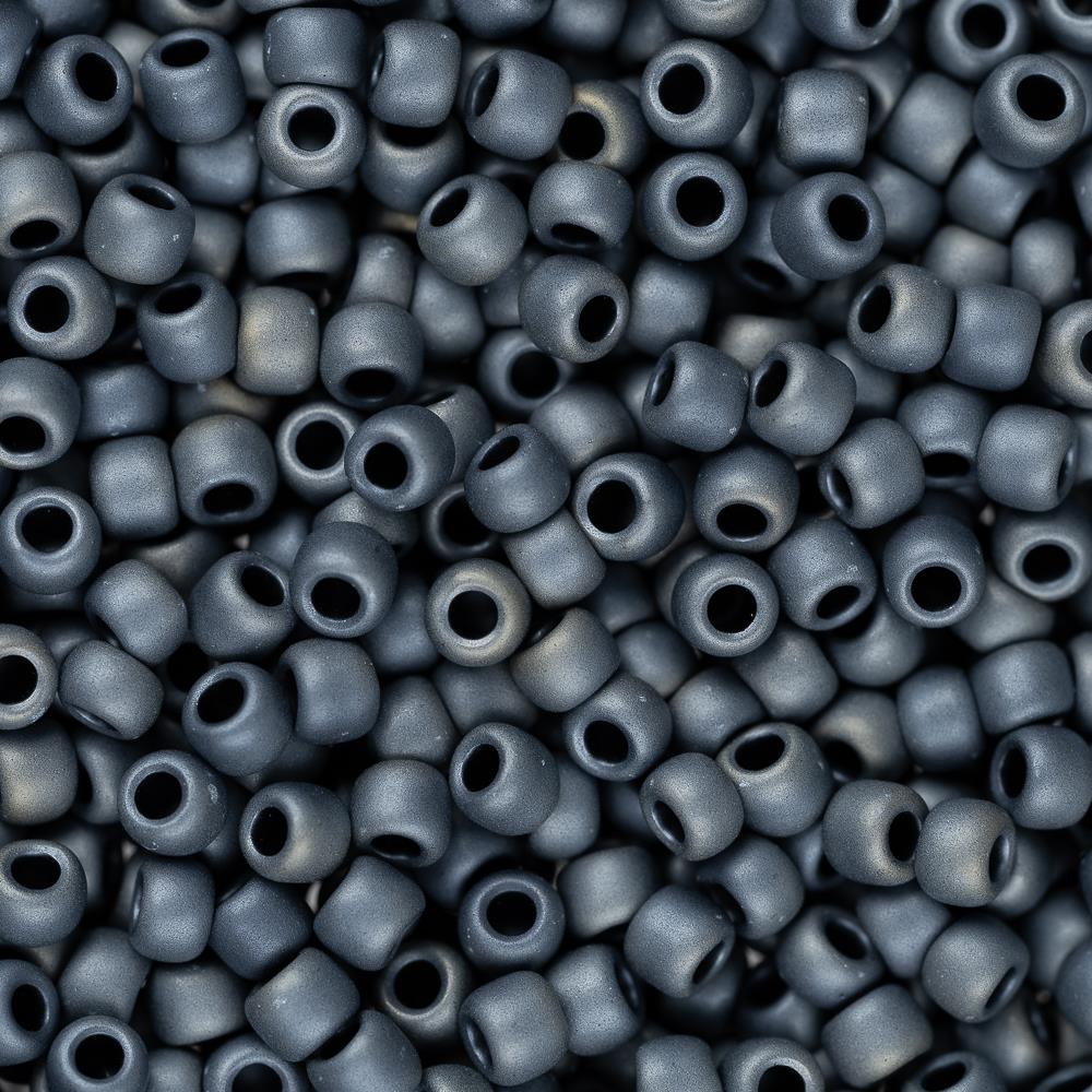 11/0 Toho Seed Beads #612 Matte Gunmetal 8-9g Vial