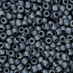 11/0 Toho Seed Beads #612 Matte Gunmetal 8-9g Vial