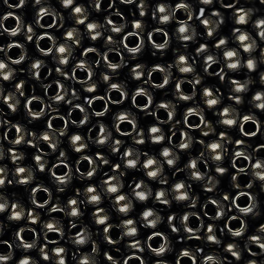 11/0 Toho Seed Beads #Y633 Metallic Suede Dark Green 8-9g Vial