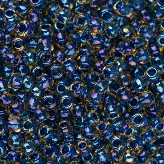 11/0 Toho Seed Beads #929 Capri Lined Rainbow Light Yellow 8-9g Vial