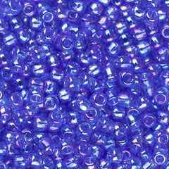 11/0 Toho Seed Beads #178 Transparent Rainbow Sapphire 8-9g Vial