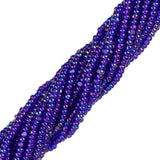 13/0 Czech Charlottes #31100 Transparent Blue Iris 12str/Hank