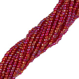 13/0 Czech Charlottes #91090 Transparent Dark Red Iris 12str/Hank