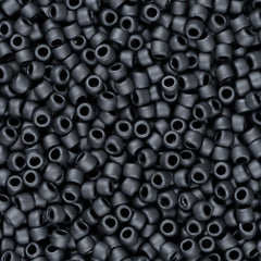 15/0 Toho Seed Beads #611 Opaque Gray Matte 8-9g Vial