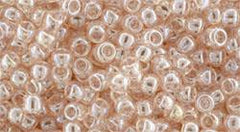 8/0 Toho Seed Beads #106 Transparent Lustered Rosaline 8-9g Vial