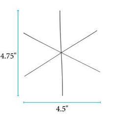 Wire Snowflake Ornament Form 4 1/2" 7/pk