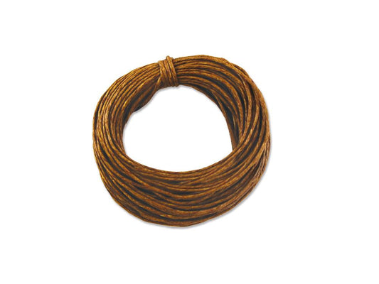 Craft Medley Waxed Cotton Cord 1mm Dark Natural 10yd