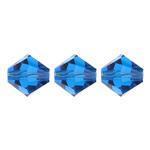 Preciosa Bicone 4mm Capri Blue Each