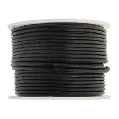 1.5mm Black Leather Cord 25m