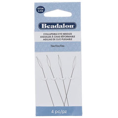 Collapsible Eye Fine Needles 4/pk