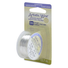 26g Artistic Wire Non-Tarnish Silver 15yd