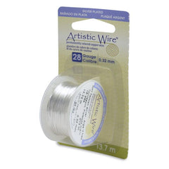 28g Artistic Wire Non-Tarnish Silver 15yd