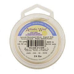 24g Artistic Wire Non-Tarnish Silver 15yd