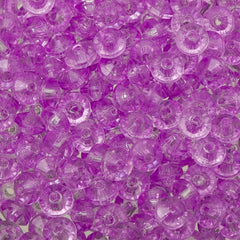 5mm Plastic Rondelle Beads 1000/pk - Light Amethyst