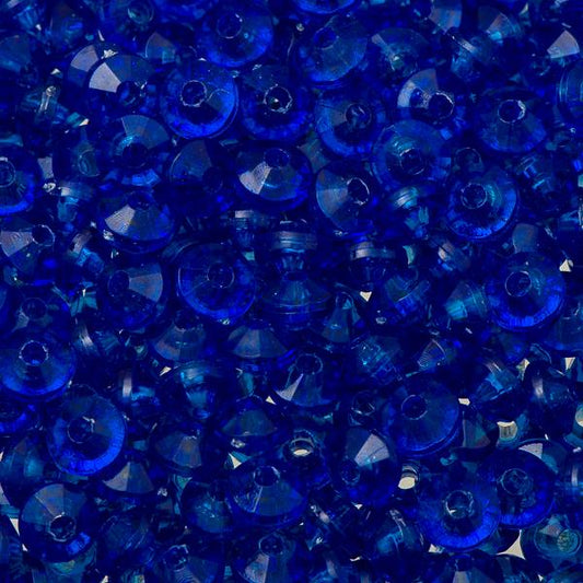Rondelle Plastic Beads 5mm Dark Sapphire 1000/pk