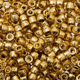 Mini Crow/Pony Beads Metallic Gold 500/pk