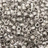Mini Crow/Pony Beads Metallic Silver 500/pk