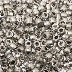 Mini Pony Beads Metallic Silver 500/pk