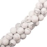 Howlite Beads 10mm Round (Natural) 15-16" Strand
