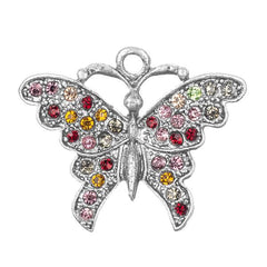 1 3/8" Butterfly Rhinestone Pendant 1/pk