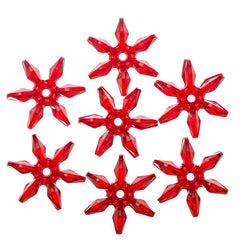 12mm Plastic Sunburst Beads 900/pk - Ruby