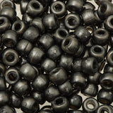 Crow Plastic Beads 9x6mm Opaque Black Luster 100/pk