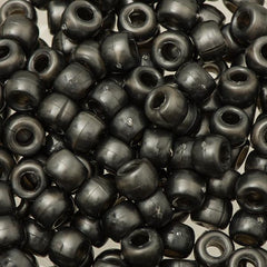 Pony Beads 100/pk - Black Luster