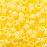 Crow Plastic Beads 9x6mm Opaque Yellow 100/pk