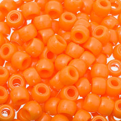 Pony Beads 100/pk - Orange