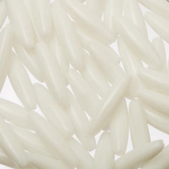 Plastic Spaghetti Beads 50/pk - White