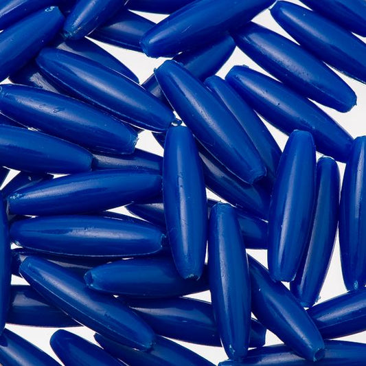 Spaghetti Beads Opaque Royal Blue 100/pk