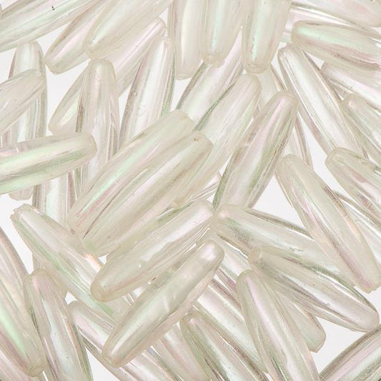 Spaghetti Beads Crystal AB 50/pk