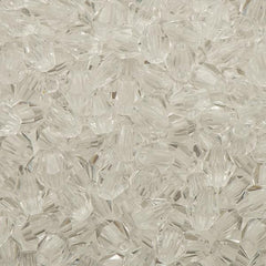 6mm Plastic Bicone 200/pk - Crystal