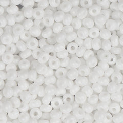 11/0 Czech Seed Beads #34903 Opaque White 23g