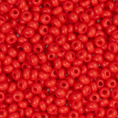 11/0 Czech Seed Beads #34912 Opaque Light Red 23g