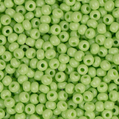 11/0 Czech Seed Beads #34908 Opaque Pale Green 23g