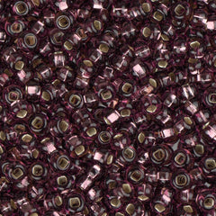 10/0 Czech Seed Beads #025 Silver Lined Purple 22g