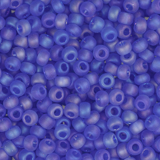 10/0 Czech Seed Beads #097 Tr Blue Matte AB 22g