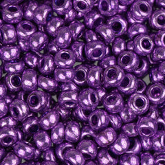 8/0 Czech Seed Beads #012 Metallic Purple 22g