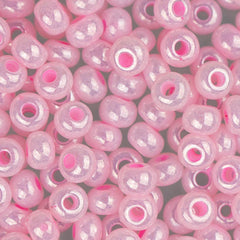 6/0 Czech Seed Beads #080 Opaque Pearl Light Pink 22g