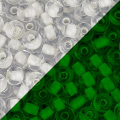 6/0 Czech Seed Beads #1200V Glow In The Dark 22g