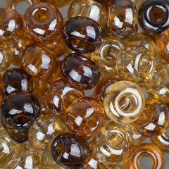 2/0 Czech Seed Beads #008 Tr Luster Topaz Mix 22g