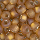 2/0 Czech Seed Beads #029 Silver Lined Matte Topaz AB 22g